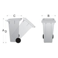 Coletores de Lixo 120 Lts com Pedal - Image 2
