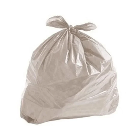 Saco de lixo transparente de 300 litros, pacote com 50 sacos