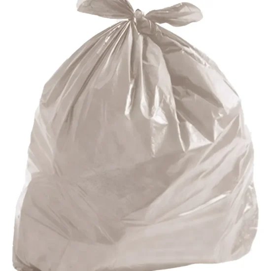 Saco de lixo transparente de 40 litros, pacote com 100 sacos