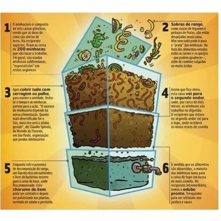 Composteira doméstica em uso na cozinha